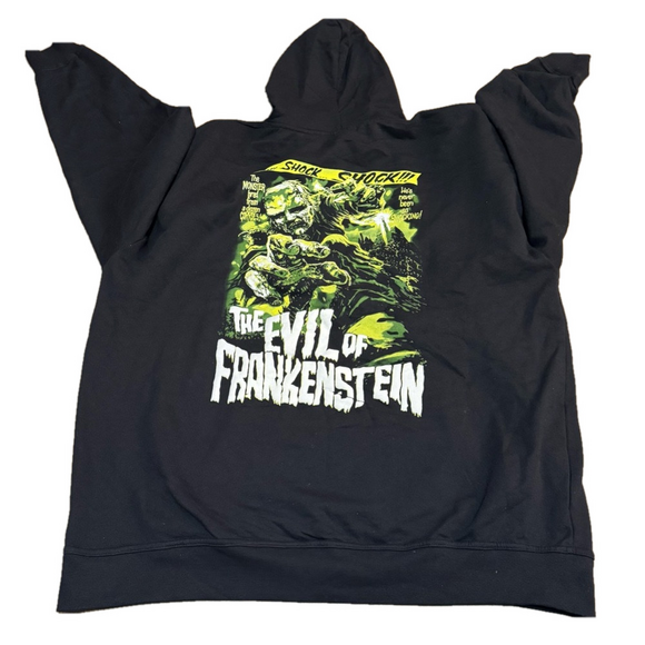 Brisco Brands The Evil of Frankenstein Black Hoodie Men 2XL - Picture 2 of 11
